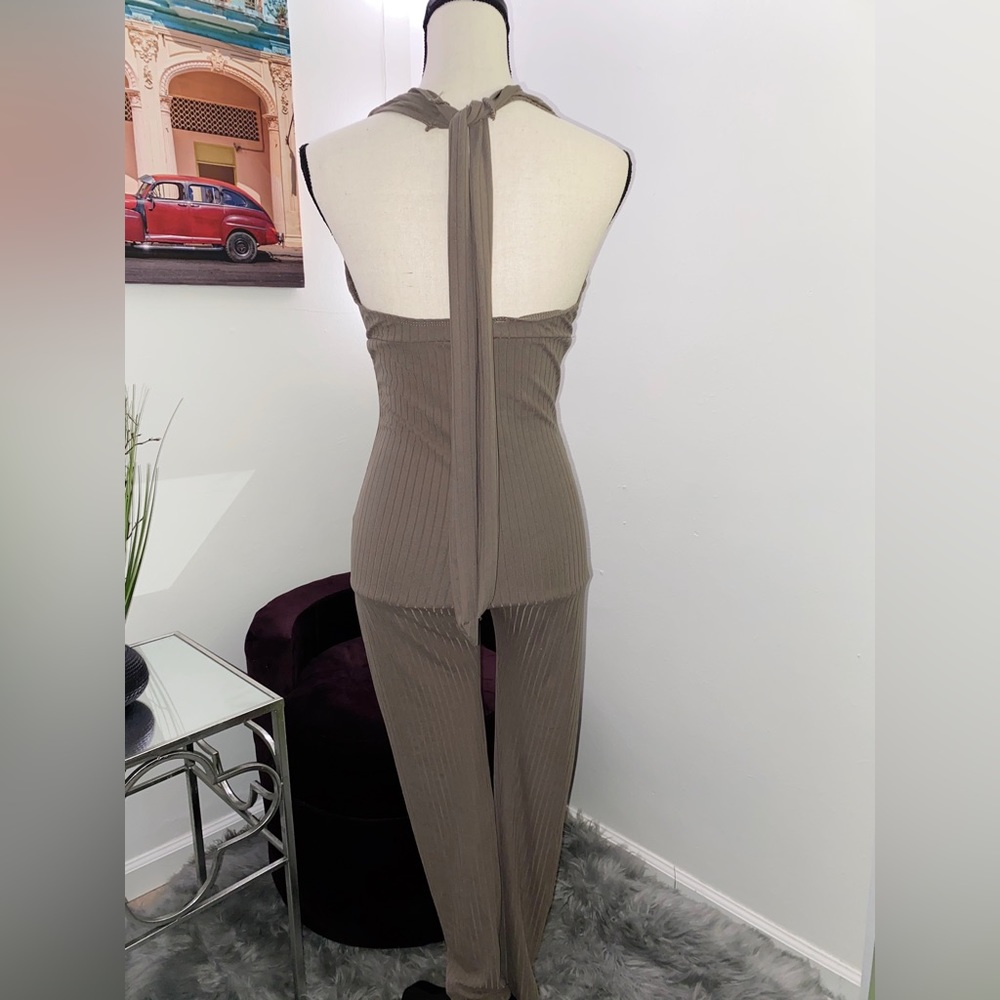 Backless Halter Neck Jumpsuit - image 2